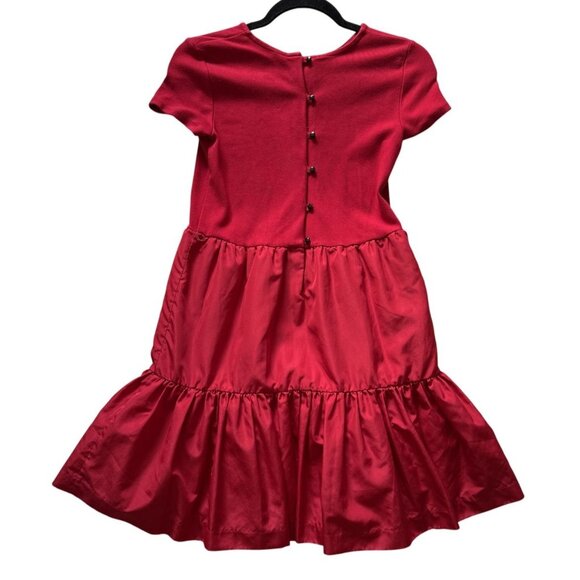 Polo Ralph Lauren Girls XL Red Short Sleeve Dress Gathered Skirt Back Button - Picture 5 of 8
